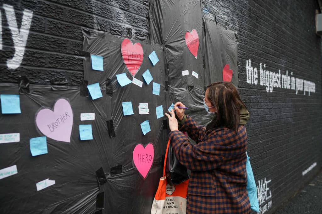 Este mural se hizo en reconocimiento al trabajo de Rashford para abordar la pobreza alimentaria infantil.