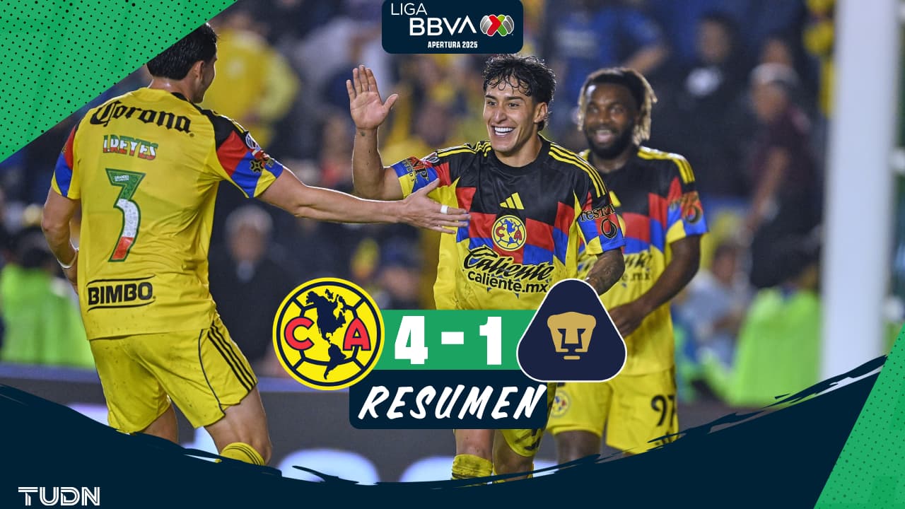 ¡Normal! América golea a Pumas en el Clásico Capitalino