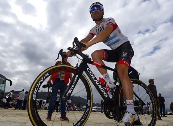Maximiliano Richeze, el ciclista argentino, anunció en redes sociales que dio positivo al coronavirus.