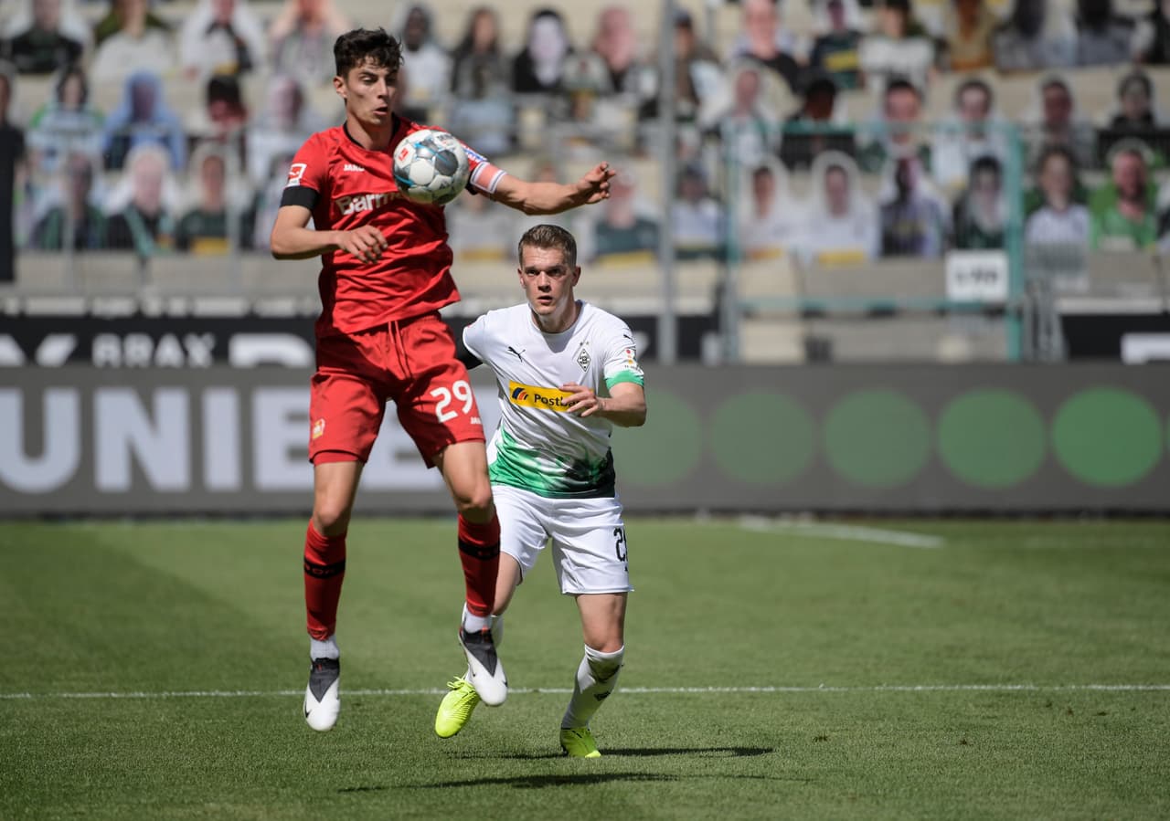 <b>#10 Kai Havertz - Bayer Leverkusen.</b> La estrella del Bayer Leverkusen, Kai Havertz, entra en el Top 10 de goleadores de la Bundesliga. Ha marcado tres tantos desde el regreso del futbol alemán.