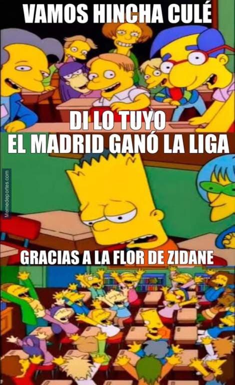 El título de Real Madrid en la Liga de España abrió la puerta a todo tipo de memes en burla al propio equipo blanco, a Barcelona y a Lionel Messi, que vieron a su gran rival coronarse a nivel local y lo ven finalista del continente.