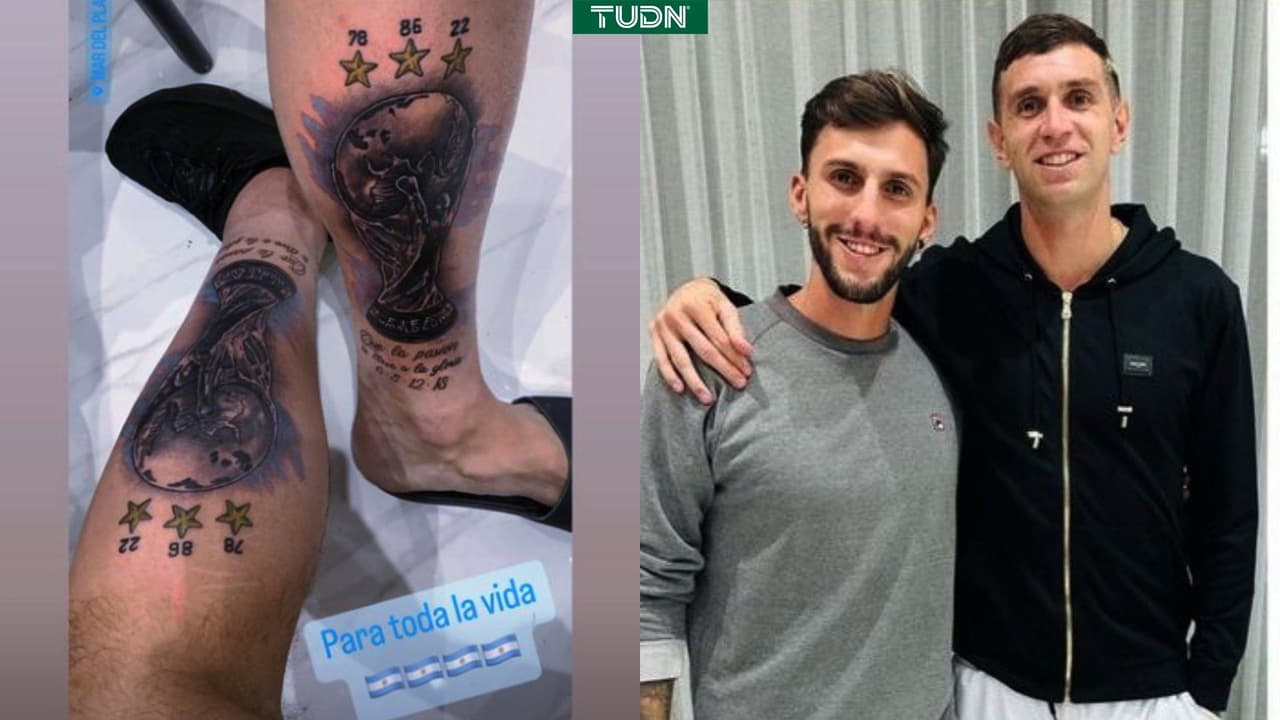 Argentina: Emiliano 'Dibu' Martínez se tatúa la Copa del Mundo como regalo de Navidad