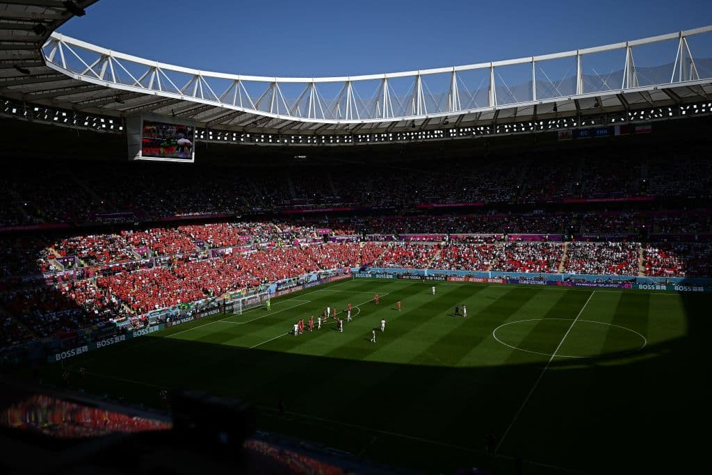Foto del Ahmad Bin Ali Stadium en Al-Rayyan, donde nuevamente el inmueble no puedo agotar todas sus localidades.
