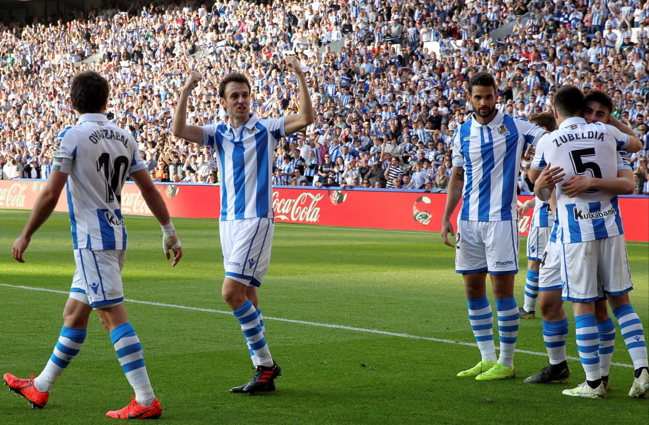 Así fue como llegó el 3-1 por medio de Ander Barrenetxea (centro), al minuto 22 del segundo tiempo.