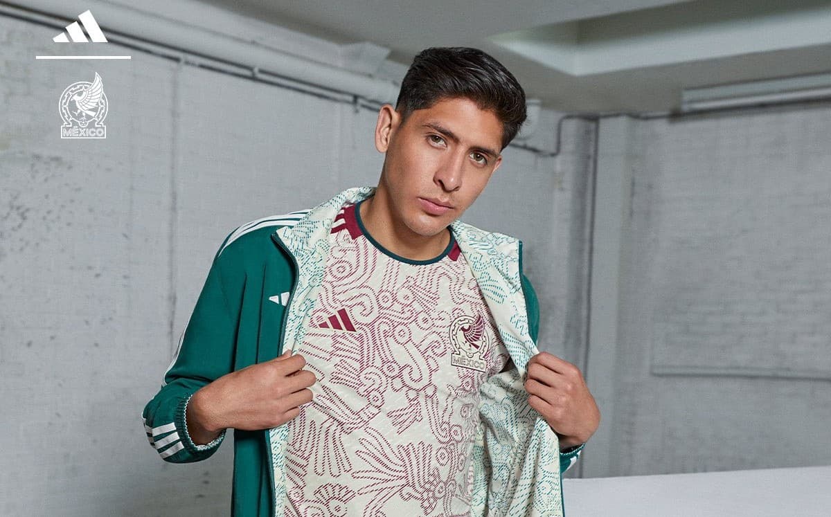 MÉXICO, VISITANTE. Las distintas marcas patrocinadoras se han lucido con los diseños para el Mundial Qatar 2022.