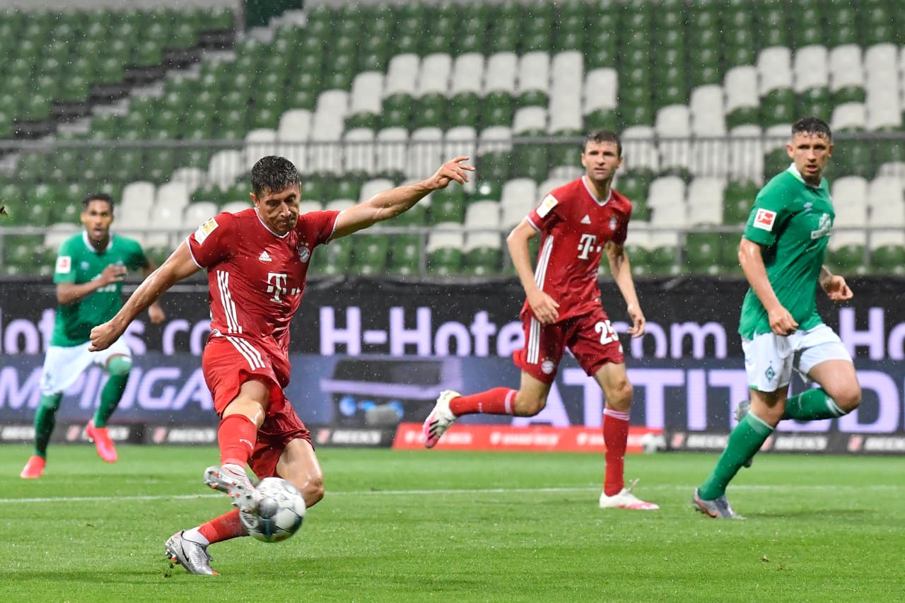 ¡Qué bávaros! El Bayern se vuelve a coronar en la Bundesliga con un gol de Robert Lewandowski y vender al Werder Bremen 0-1, a dos fechas de concluir el campeonato.