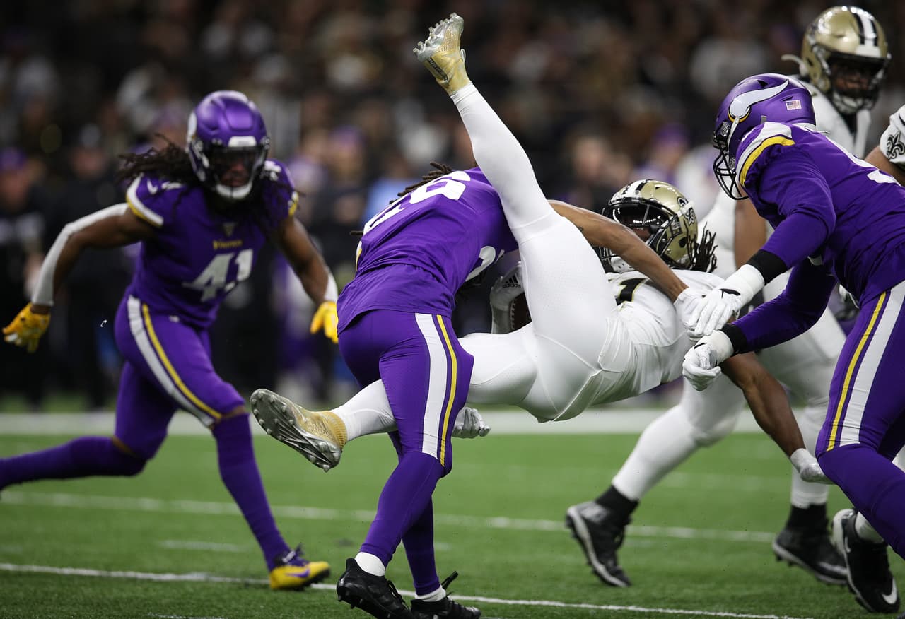 Minnesota saca el partido con una atrapada de Kyle Rudolph en tiempo extra y derrotan 26-20 a New Orleans Saints.