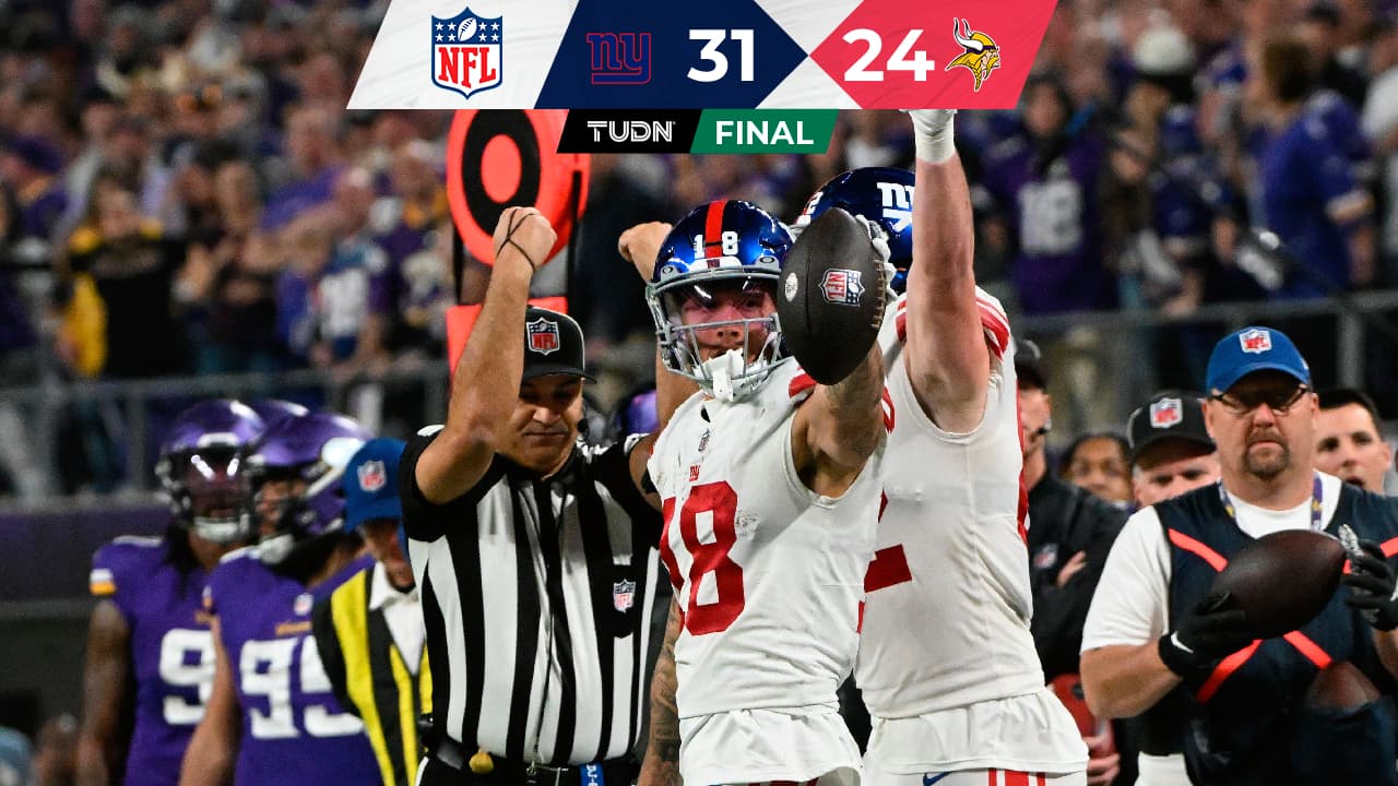 Vikingos cae en casa y es eliminado ante los sorprendentes Giants