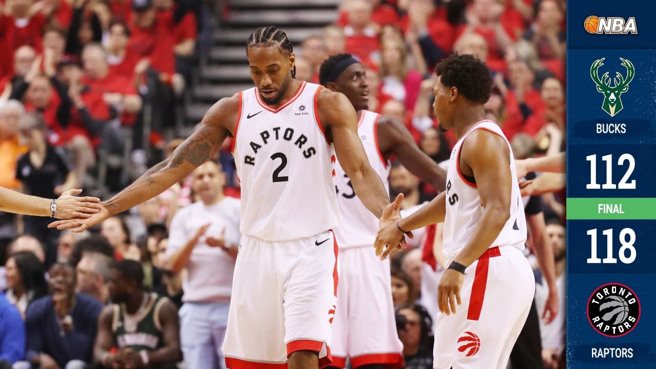 Los Raptors aplacaron a los Bucks en doble tiempo extra y se acercan en la Final del Este