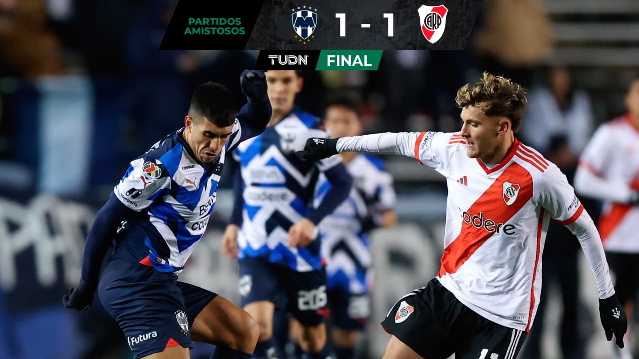 Monterrey empata con River Plate en partido amistoso en Dallas