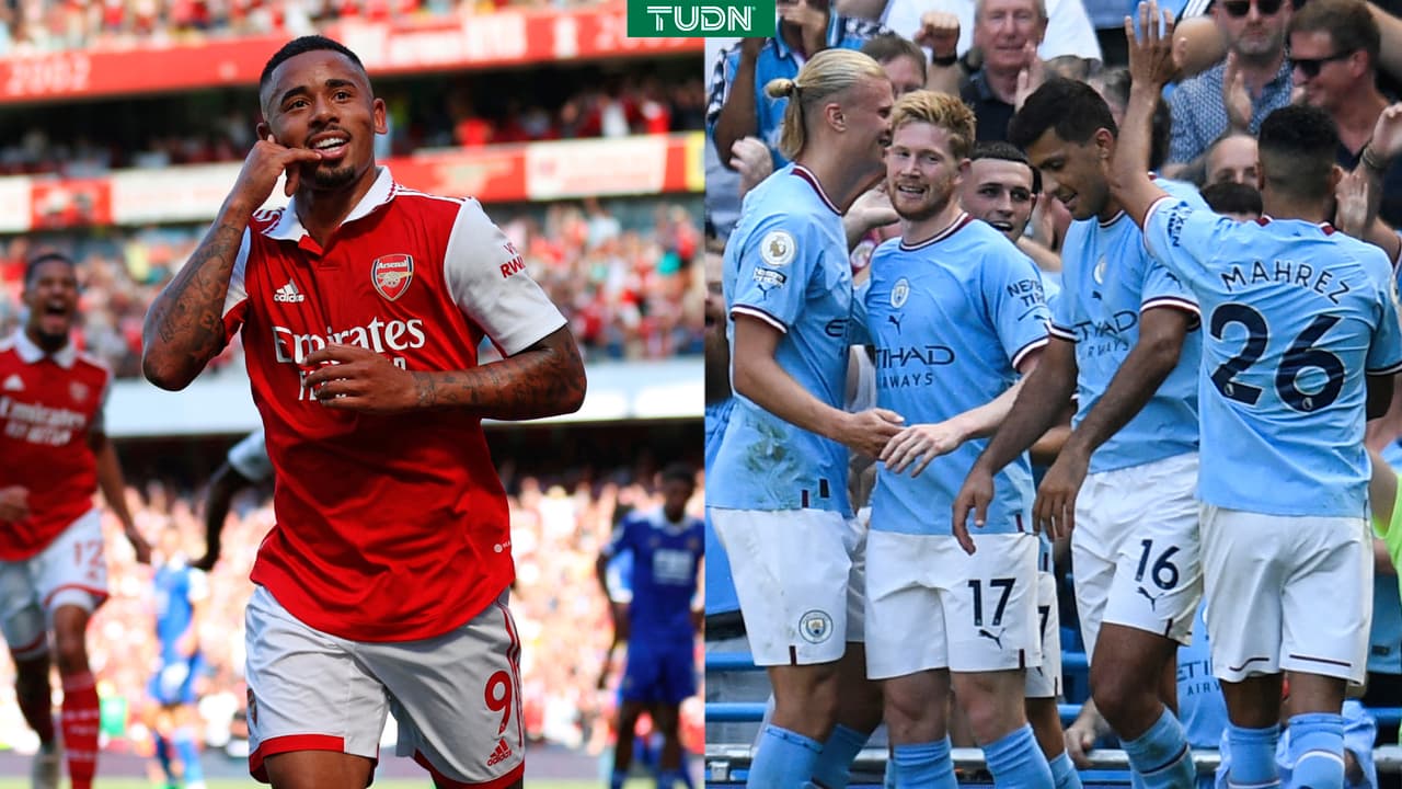 Arsenal y Manchester City golean con show incluido de Gabriel Jesus y De Bruyne