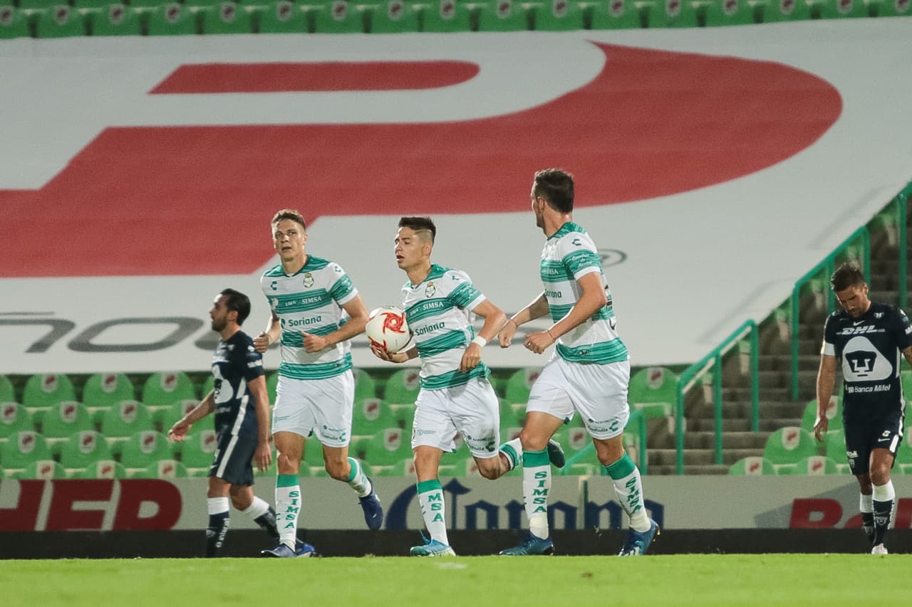 Santos responde y Octavio Rivero es el encargado de acortar las distancias.