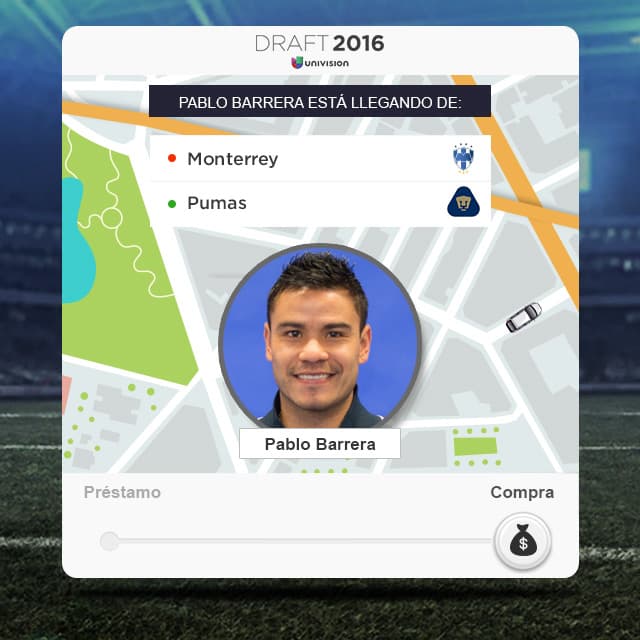 Pablo Barrera vuelve a Pumas