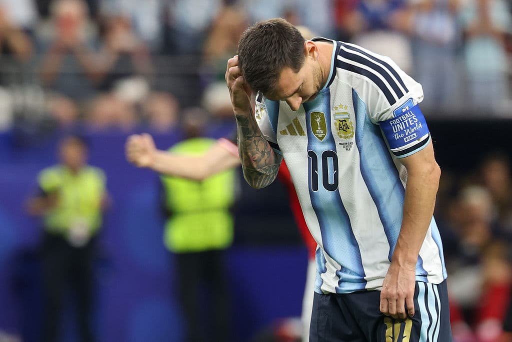 OJO a la reacción de Messi tras su penal fallado ante Austria