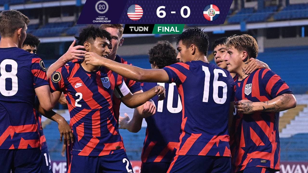 Estados Unidos muestra el músculo y golea a Dominicana en la Final del Campeonato Sub-20