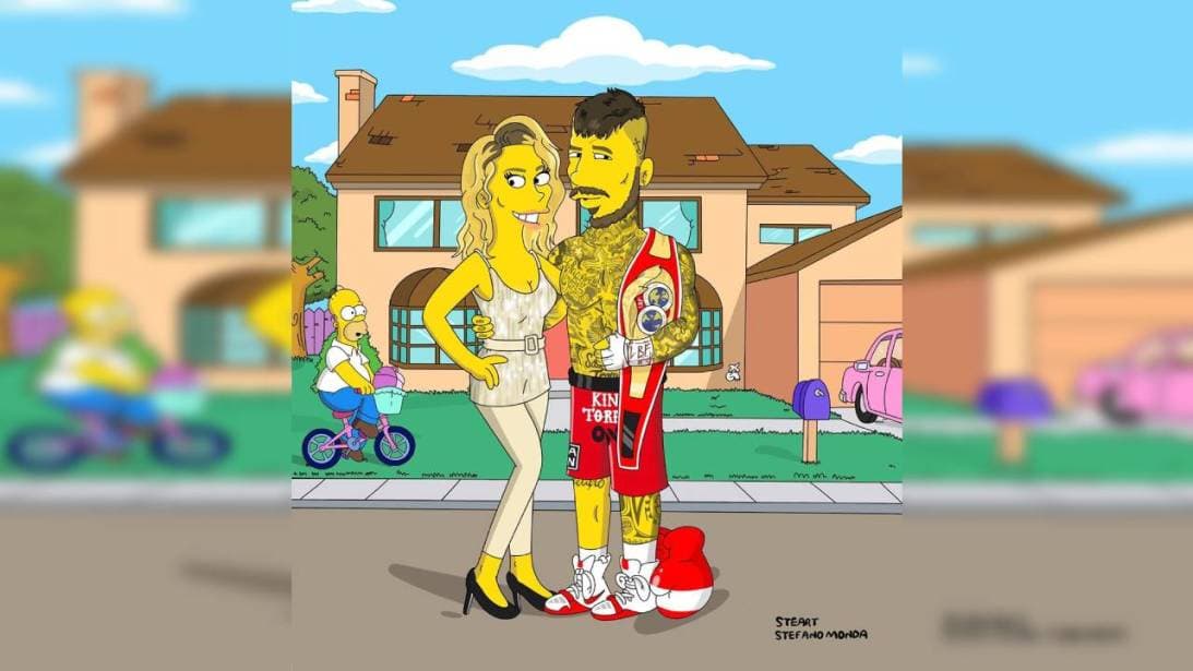 El campeón super mediano del boxeo, Daniele Scardina luce muy atlético, seguro que no se está juntando con Homero Simpson.