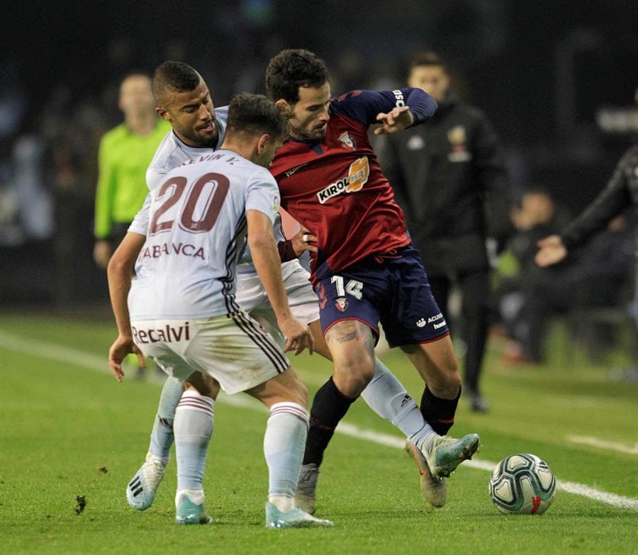 Se empata el partido entre Celta de Vigo y Osasuna con goles de Santi Mina y Ezequiel Ávila, respectivamente.