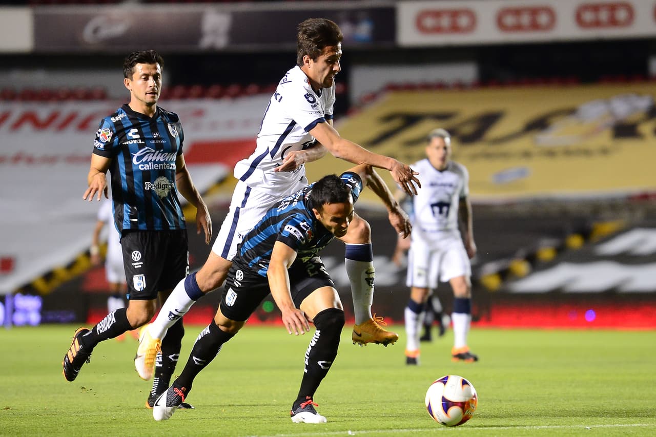 José Gurrola y Ángel Sepúlveda fueron los encargados de darle la victoria a los Gallos 2-0 sobre los Pumas.