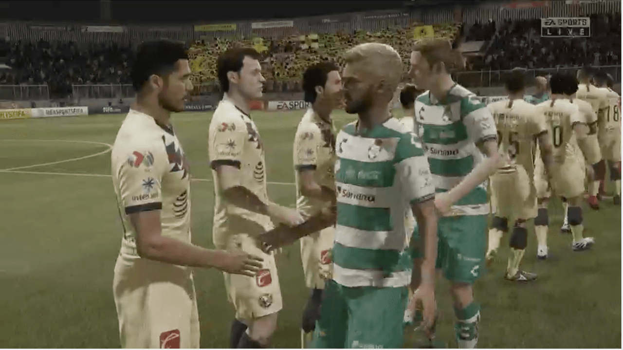 Divertido partido entre Santos y América finaliza en goleada 2-4 a favor de las Águilas.