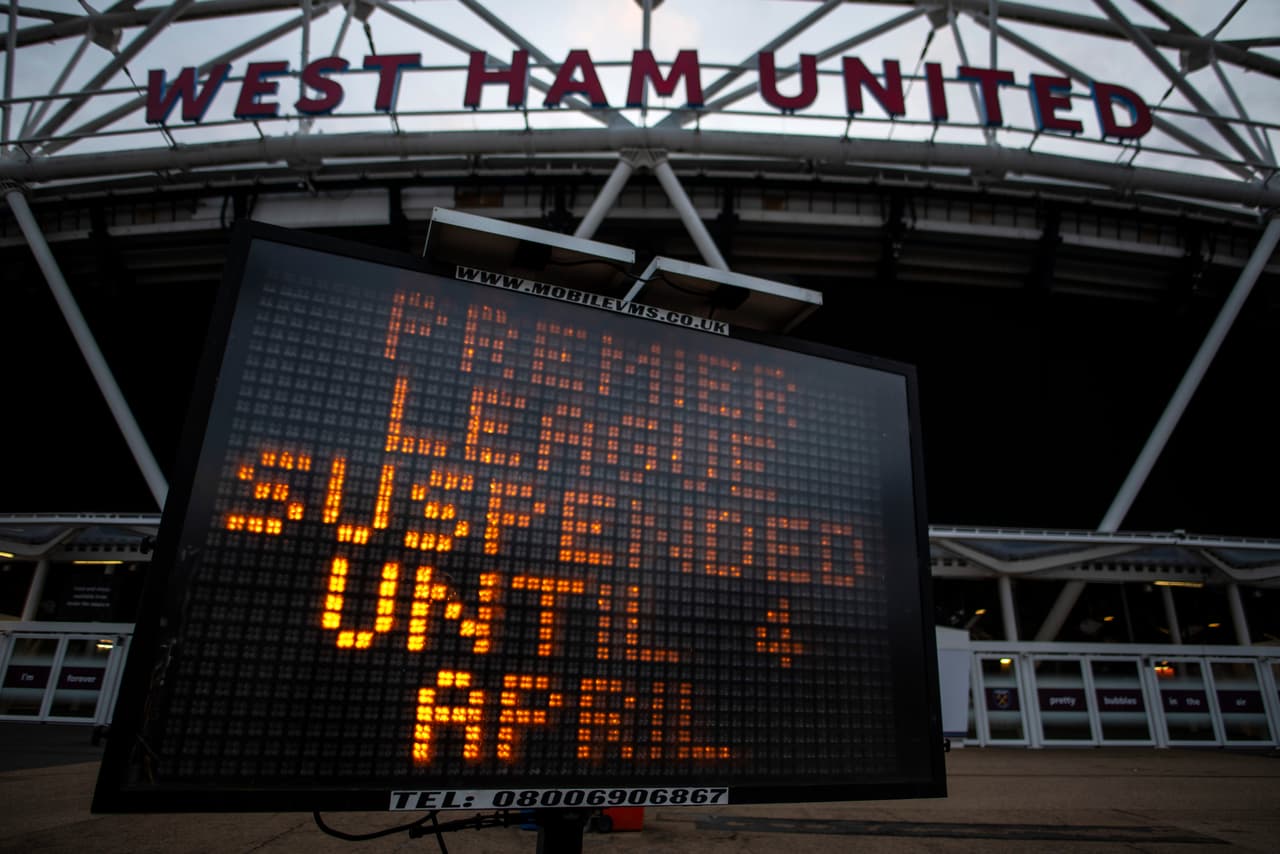 El London Stadium, casa del West Ham United de la Premier League, anunciaba que los juegos estaban pospuestos, por lo menos, hasta el 4 de abril, pero esta fecha llegó a su límite y será hasta nuevo aviso.