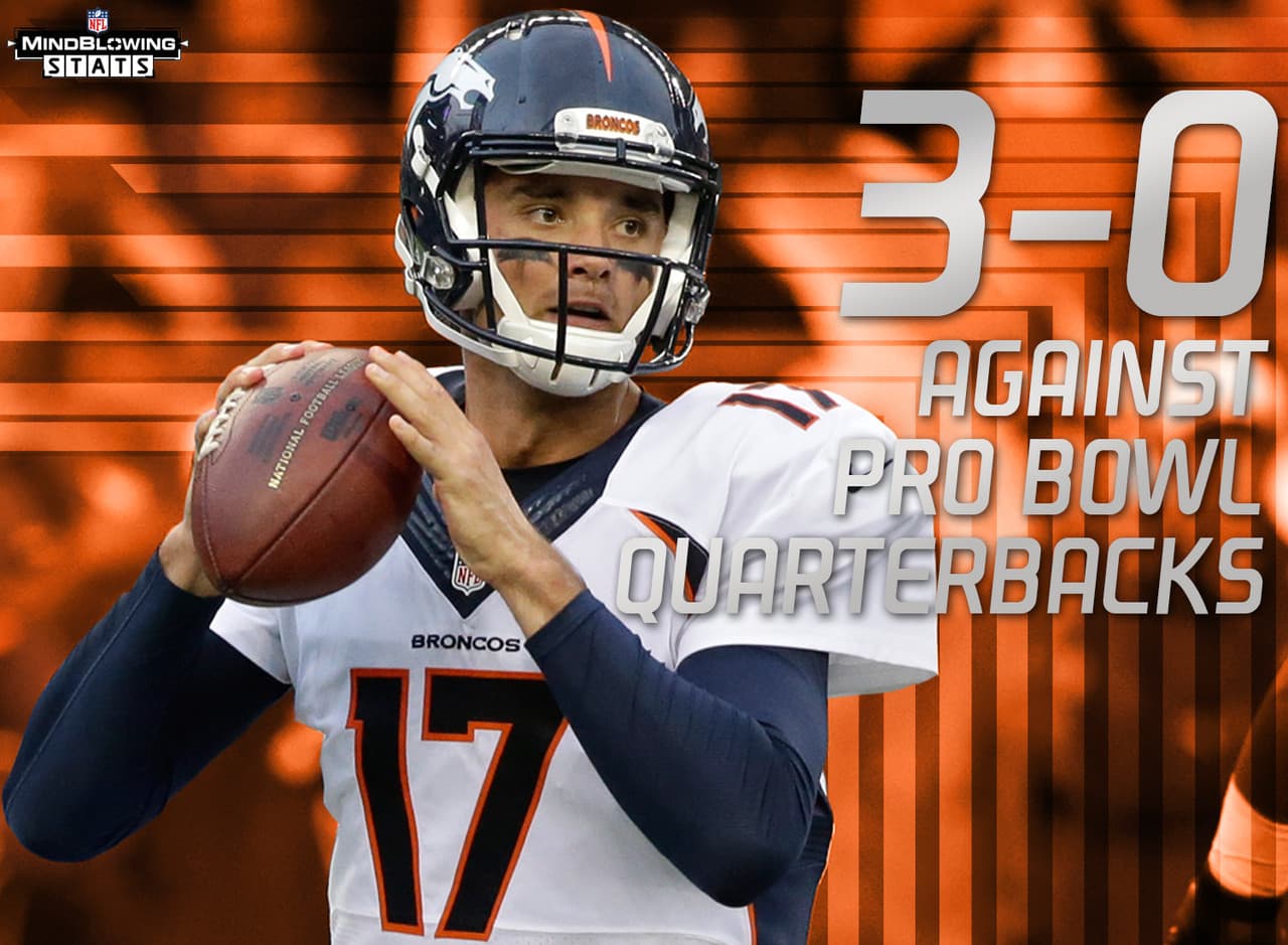 4.- Enfrentamiento con los mejores.- Brock Osweiler tiene marca de 3-0 contra quarterbacks de Pro Bowl en esta temporada y 0-1 contra QBs que nunca han llegado al Pro Bowl. Osweiler ha vencido a Jay Cutler (un Pro Bowl), Tom Brady (10 Pro Bowls) y Philip Rivers (cinco Pro Bowls). La única derrota de Osweiler fue a manos de Derek Carr. Su oponente de la semana 15, Ben Roethlisberger, ha jugado en tres Pro Bowls.