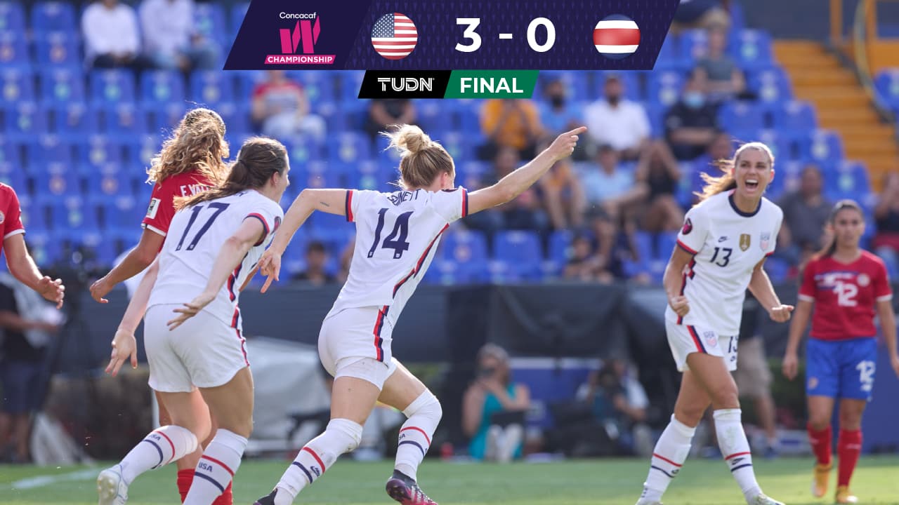 Estados Unidos domina a Costa Rica y obtiene medio boleto a los Olímpicos