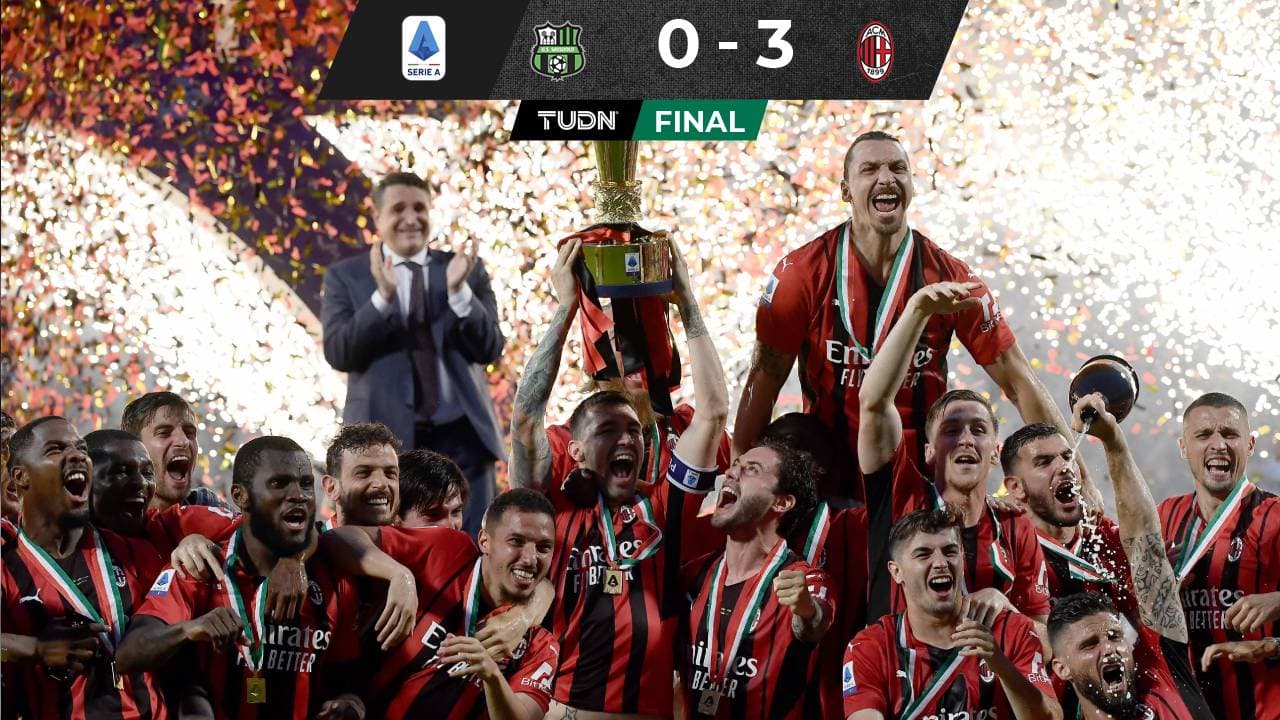 Sassuolo 0-3 Milan: Goles y resultado del campeón de la Serie A