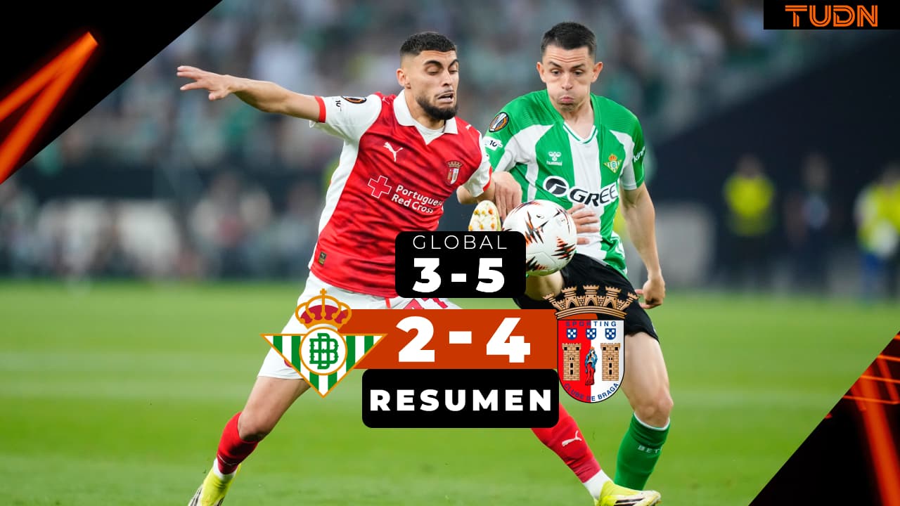 Álvaro Fidalgo y Betis, eliminados de Europa League tras brutal remontada del Braga