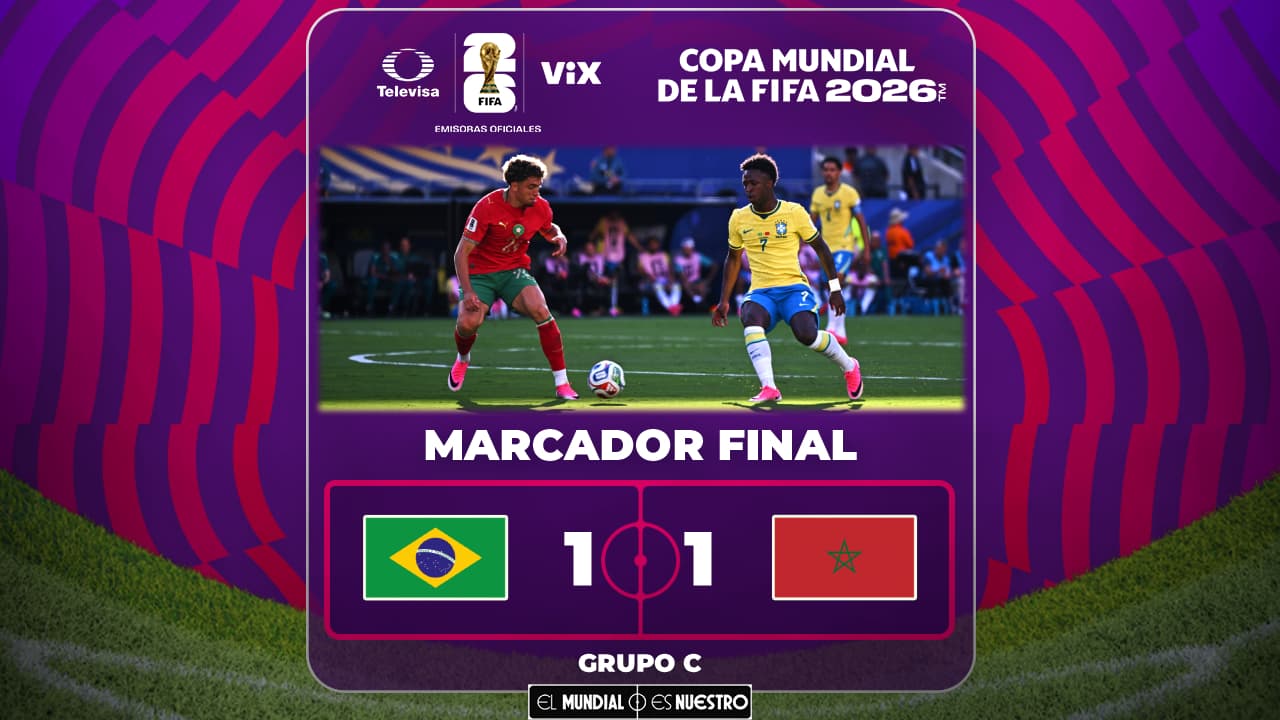 Brasil rescata el empate ante Marruecos con golazo de Vinicius