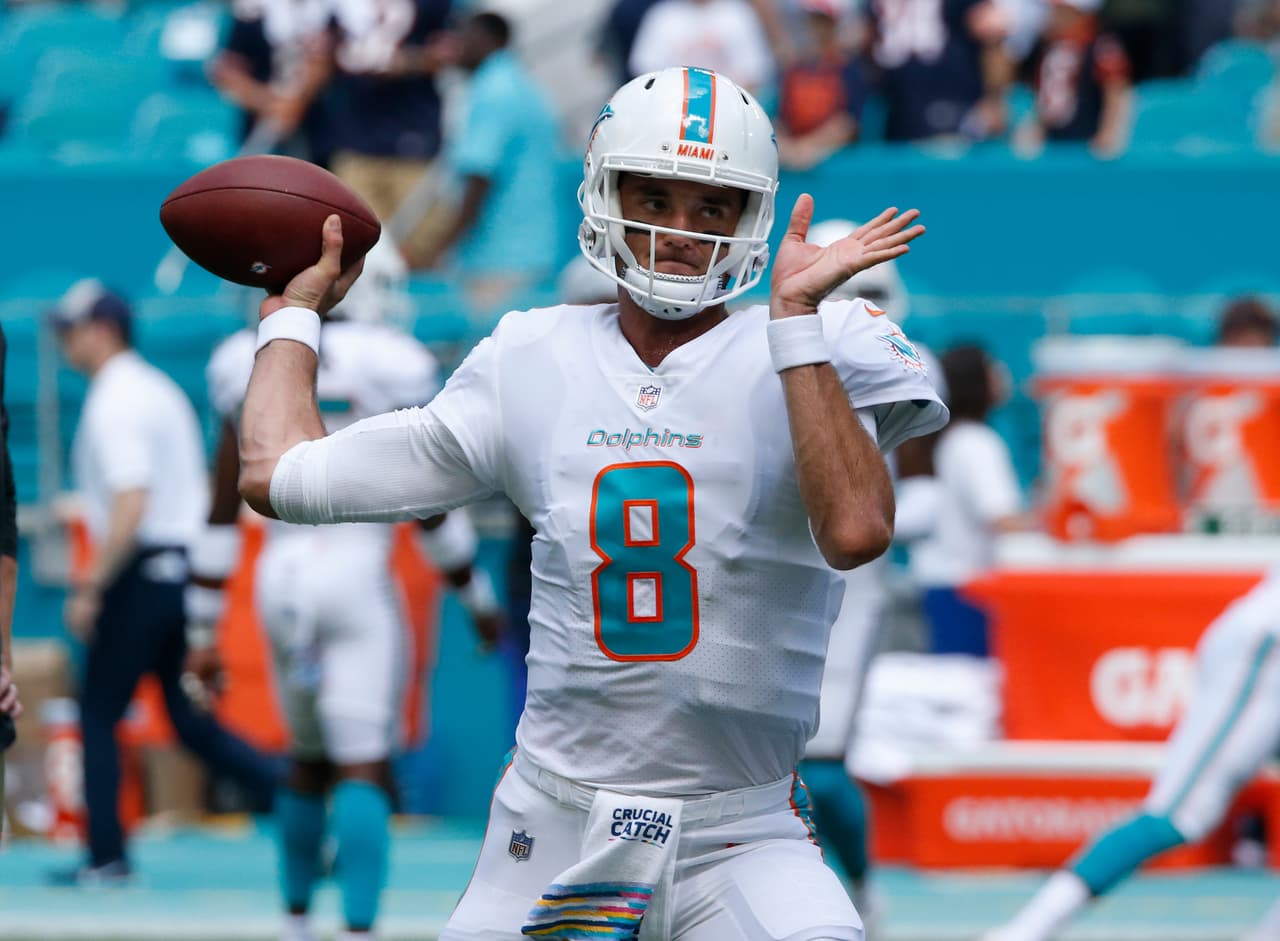 Brock Osweiler será otra vez el quarterback de Miami contra Detroit