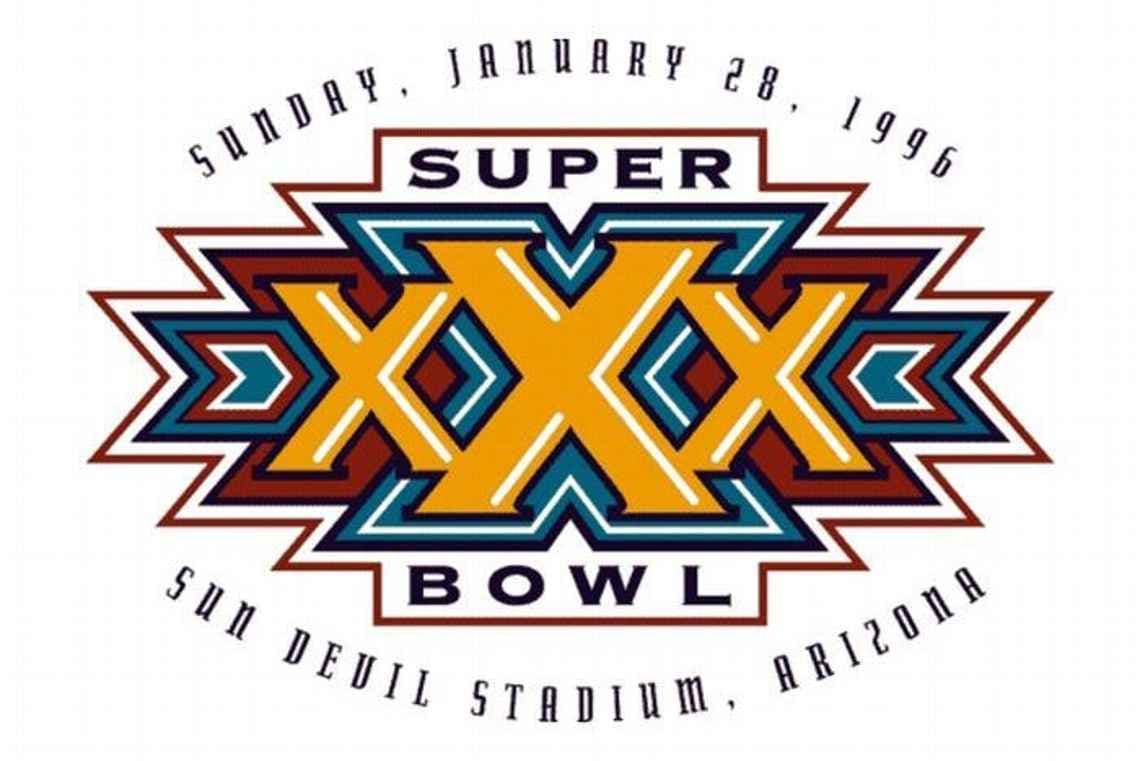 Super Bowl XXX - Estridente y colorido, celebra tres décadas del duelo de manera reconocible para todos.