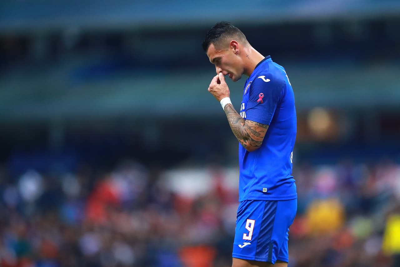 Milton Caraglio no estará disponible para el partido de Cruz Azul ante Tijuana