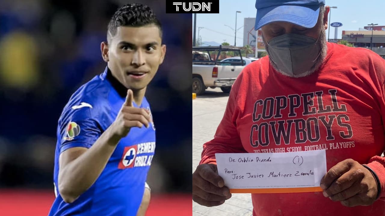 Orberlin Pineda regala boletos a fanático de Cruz Azul para la Final de ida del Guard1anes 2021