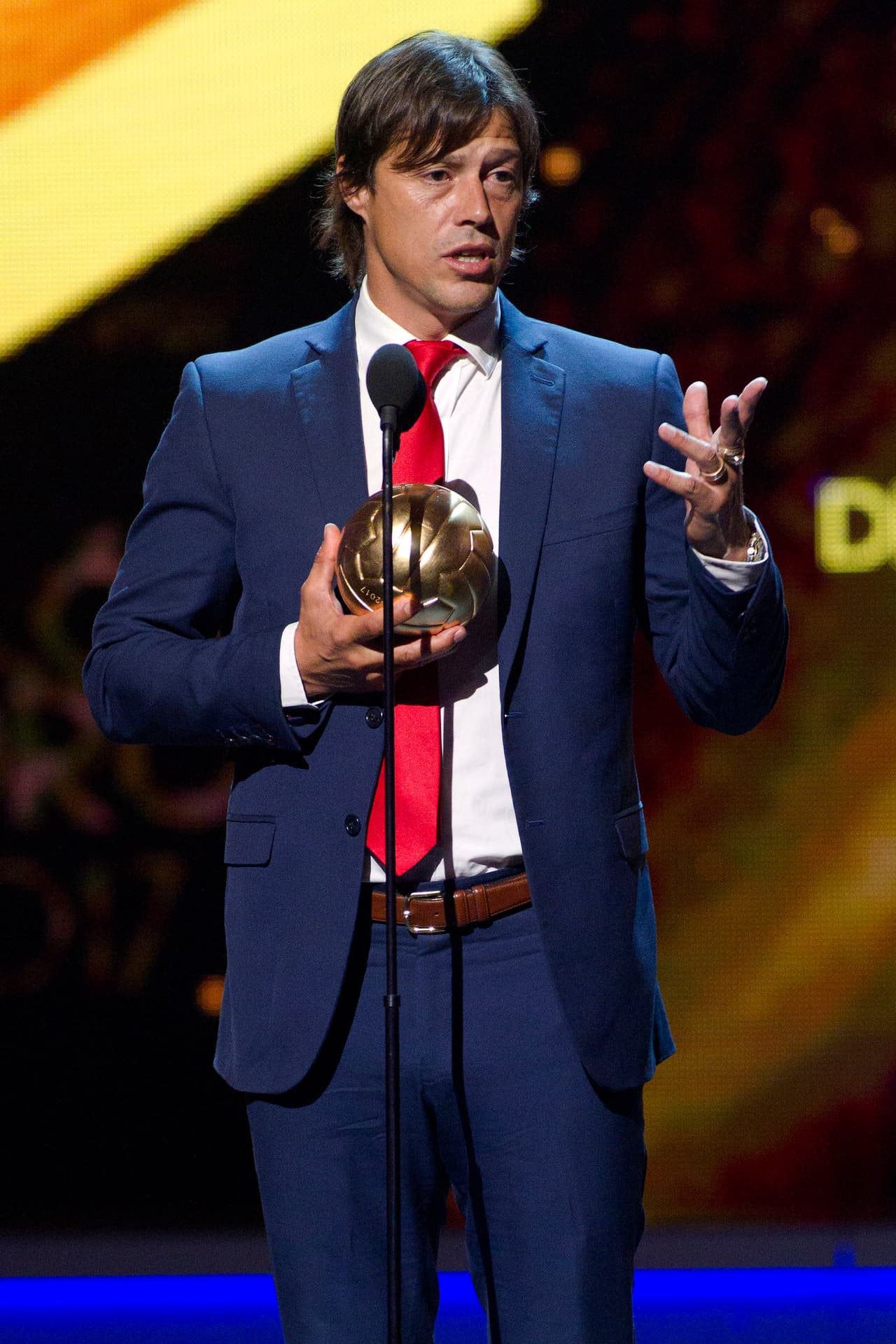 "El premio es una caricia para el alma", manifestó el argentino al recibir el galardón.