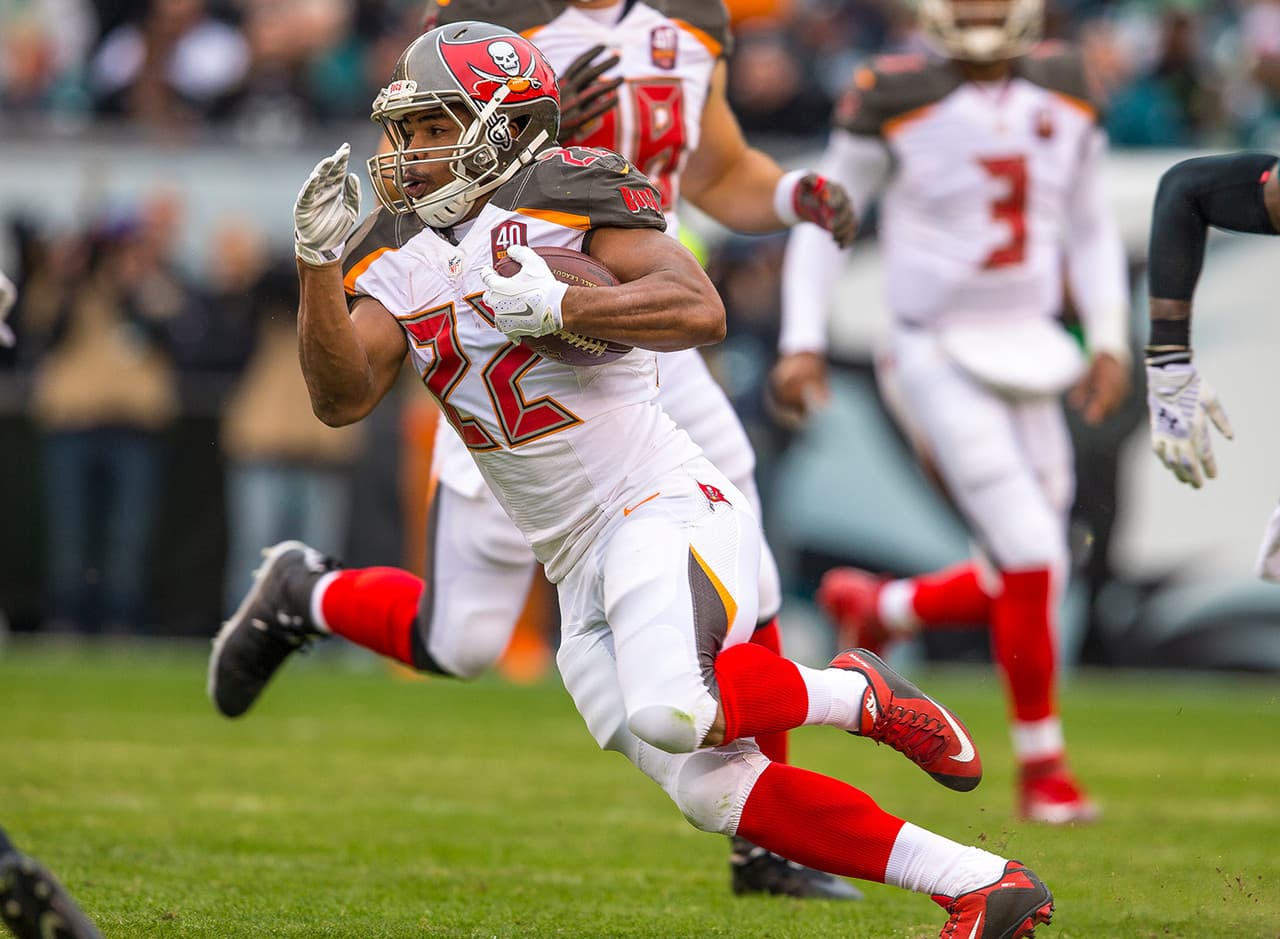 7.- Doug Martin, RB, Tampa Bay Buccaneers.- 23.5 puntos.