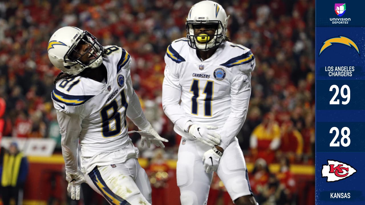 ¡Remontada! Chargers pone fin a la paternidad de Kansas City y le quita el invicto en casa