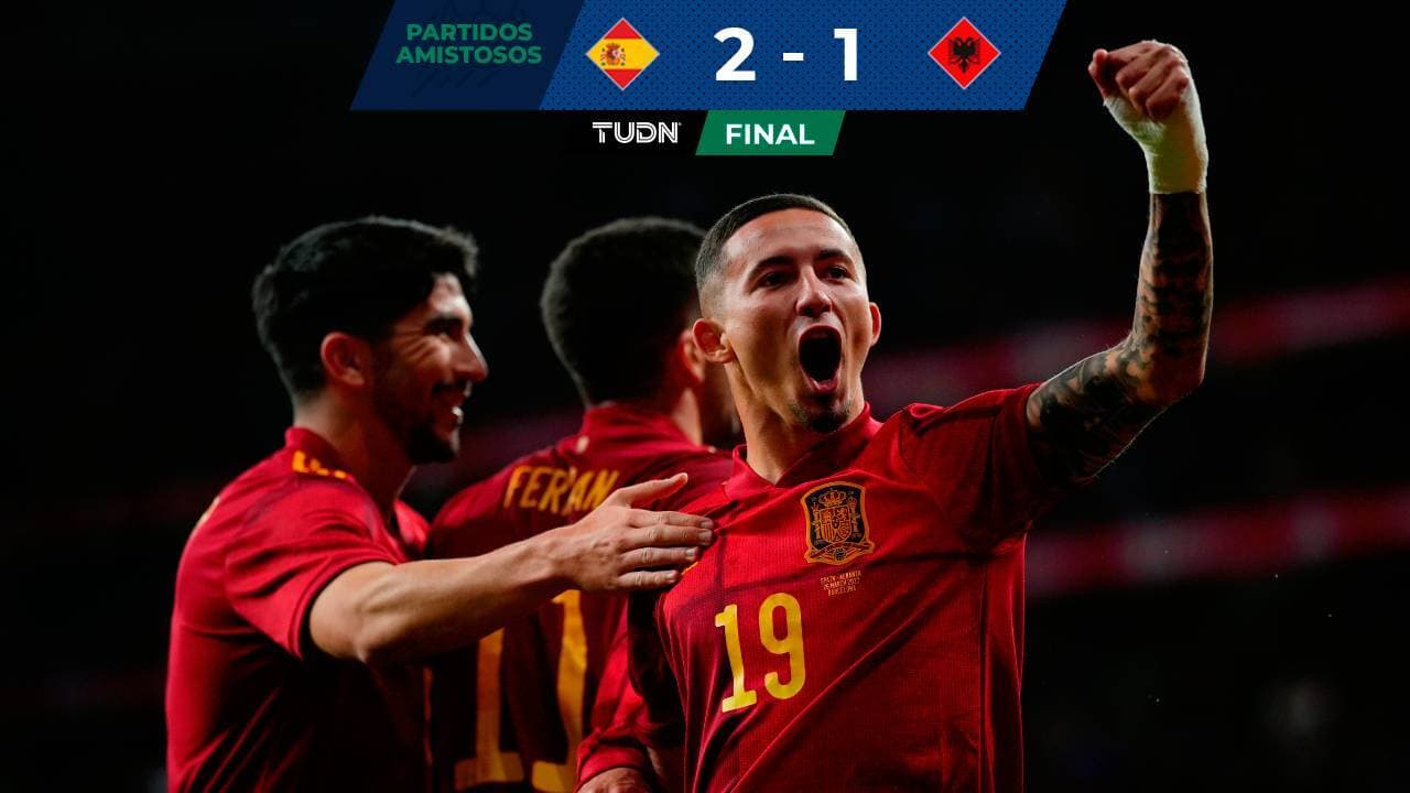España sufrió pero derrotó a Albania en un final de alarido