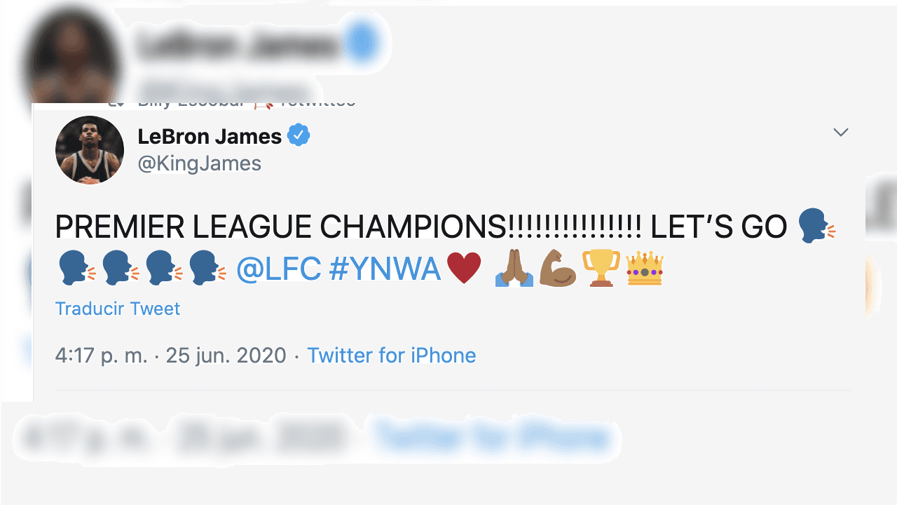 Desde LeBron James, hasta los clubes de la Premier League se tomaron un tiempo para felicitar al nuevo campeón de Inglaterra.
