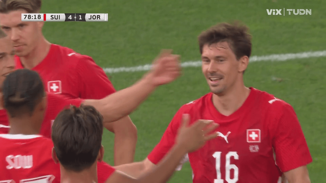 Suiza no tiene piedad de Jordania y lo golea previo al Mundial 2026