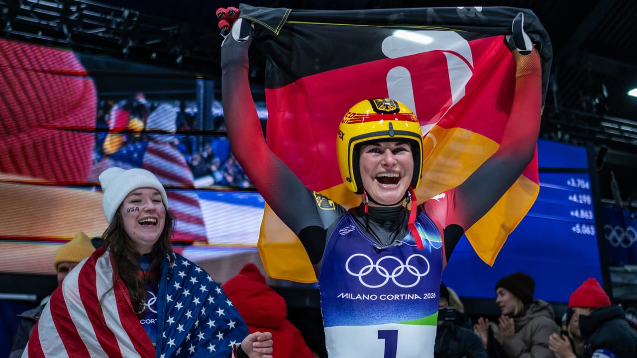 Julia Taubitz nunca ha visto en vida a Alemania perder esta prueba. Esta vez fue ella quien ganó el oro.