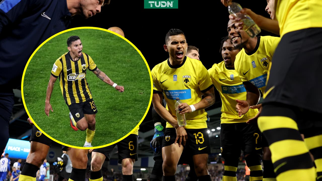 Orbelín Pineda anota gol de último minuto para victoria de AEK Atenas