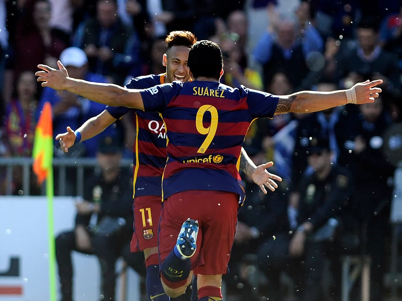 Pero al final nada paró la fiesta ni los goles de Suárez.