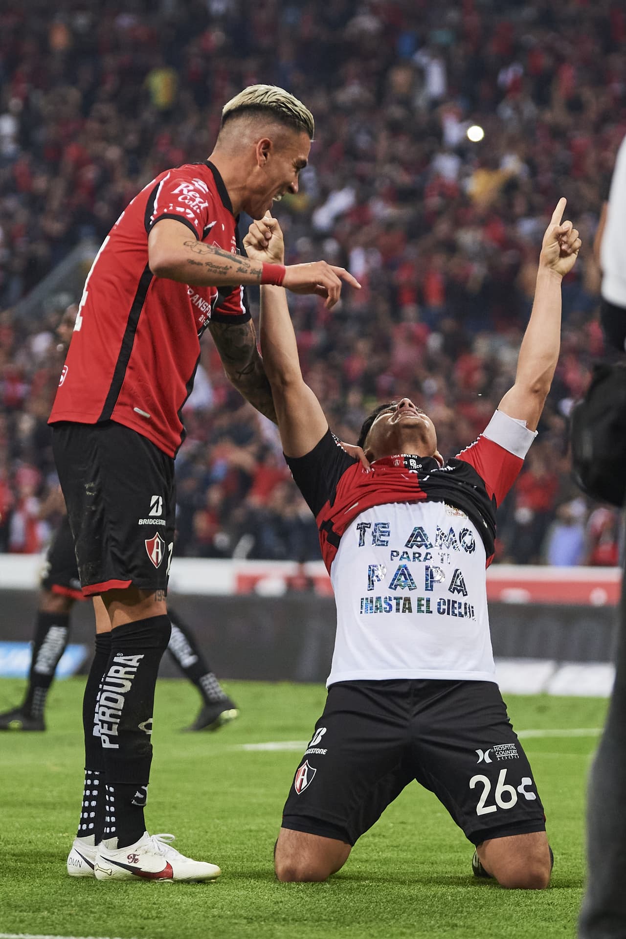 El capitán le dedicó el gol a su fallecido padre.