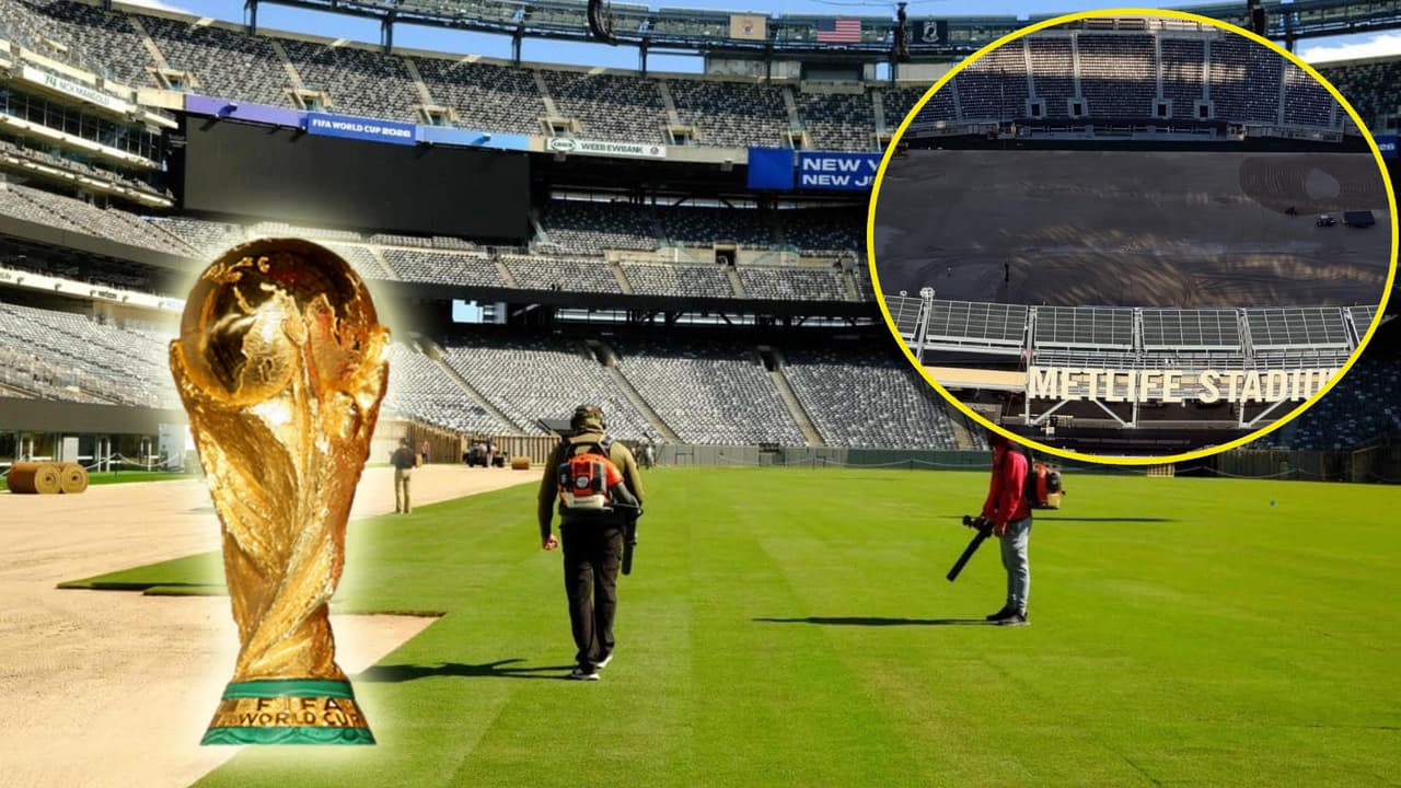 MetLife Stadium cambia de superficie para la Copa Mundial.