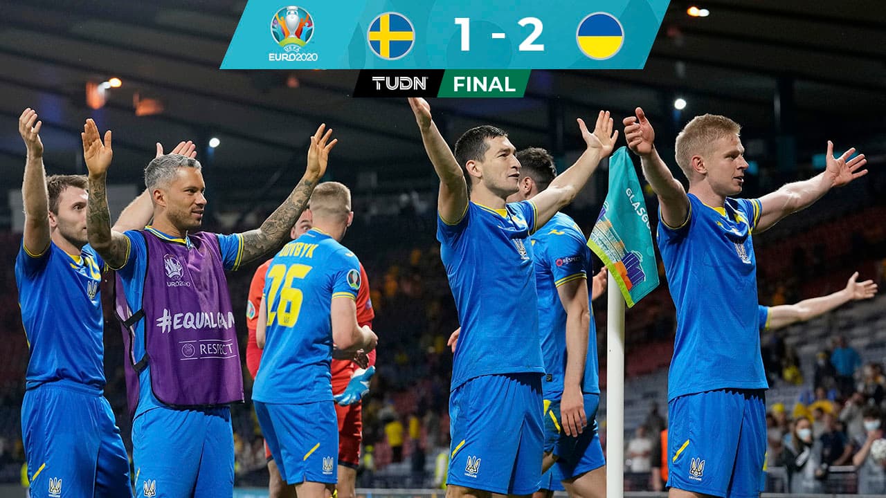 Ucrania vence a Suecia con un agónico gol en tiempos extra y avanza a Cuartos de Final