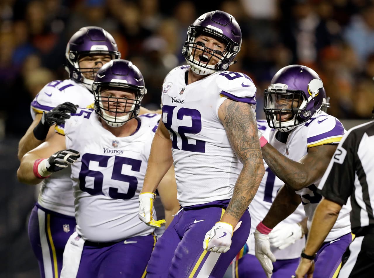 <b>7.- Minnesota Vikings </b>
<br>Ganados: 509
<br>Perdidos: 433
<br>Empatados: 11
<br>PORCENTAJE: .540