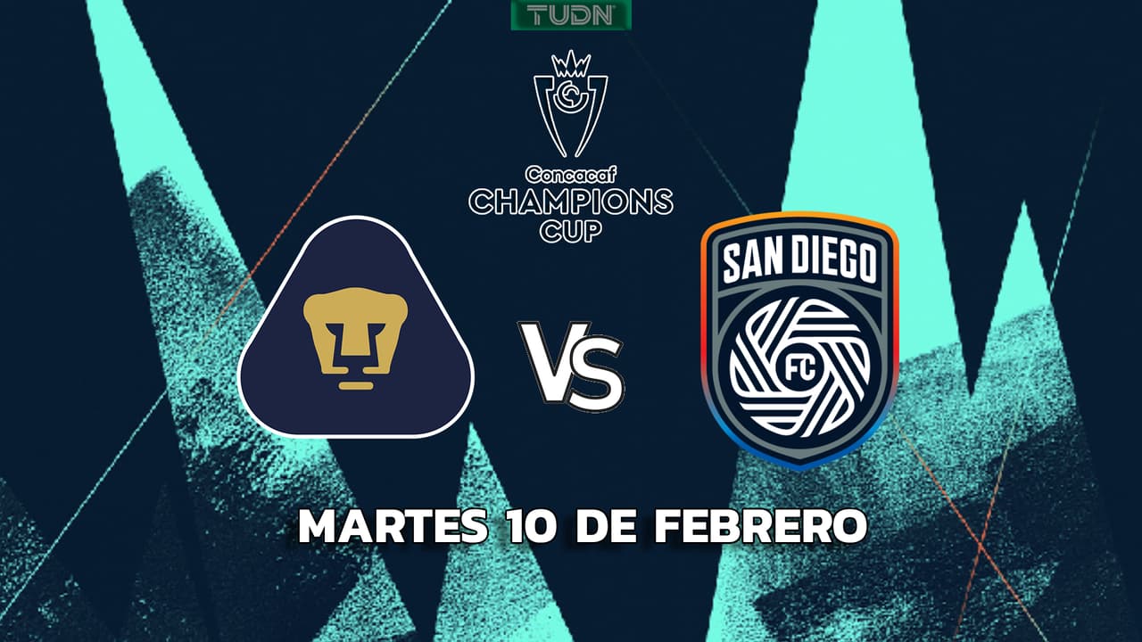 Horario y dónde ver el partido Pumas vs. San Diego de la Concachampions 2026