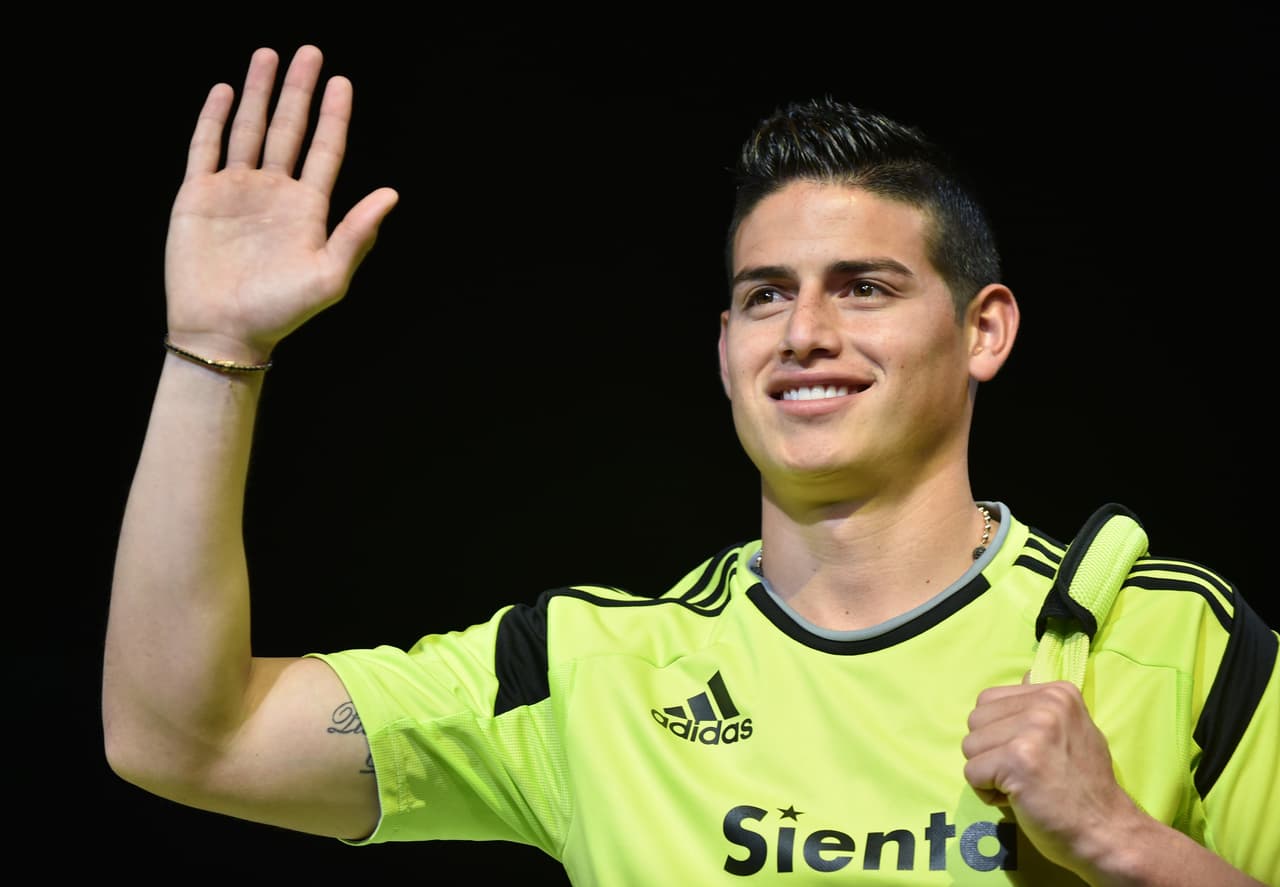 La imagen de James ha sido una de las más aprovechadas gracias a su recorrido con Colombia en el Mundial y su paso por Real Madrid y ahora con Bayern Munich.