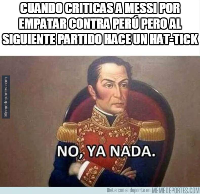Los memes no perdonan: Mientras en Chile sufren, en Argentina se rinden a los pies de Lionel Messi y en Perú celebran el pase al repechaje.