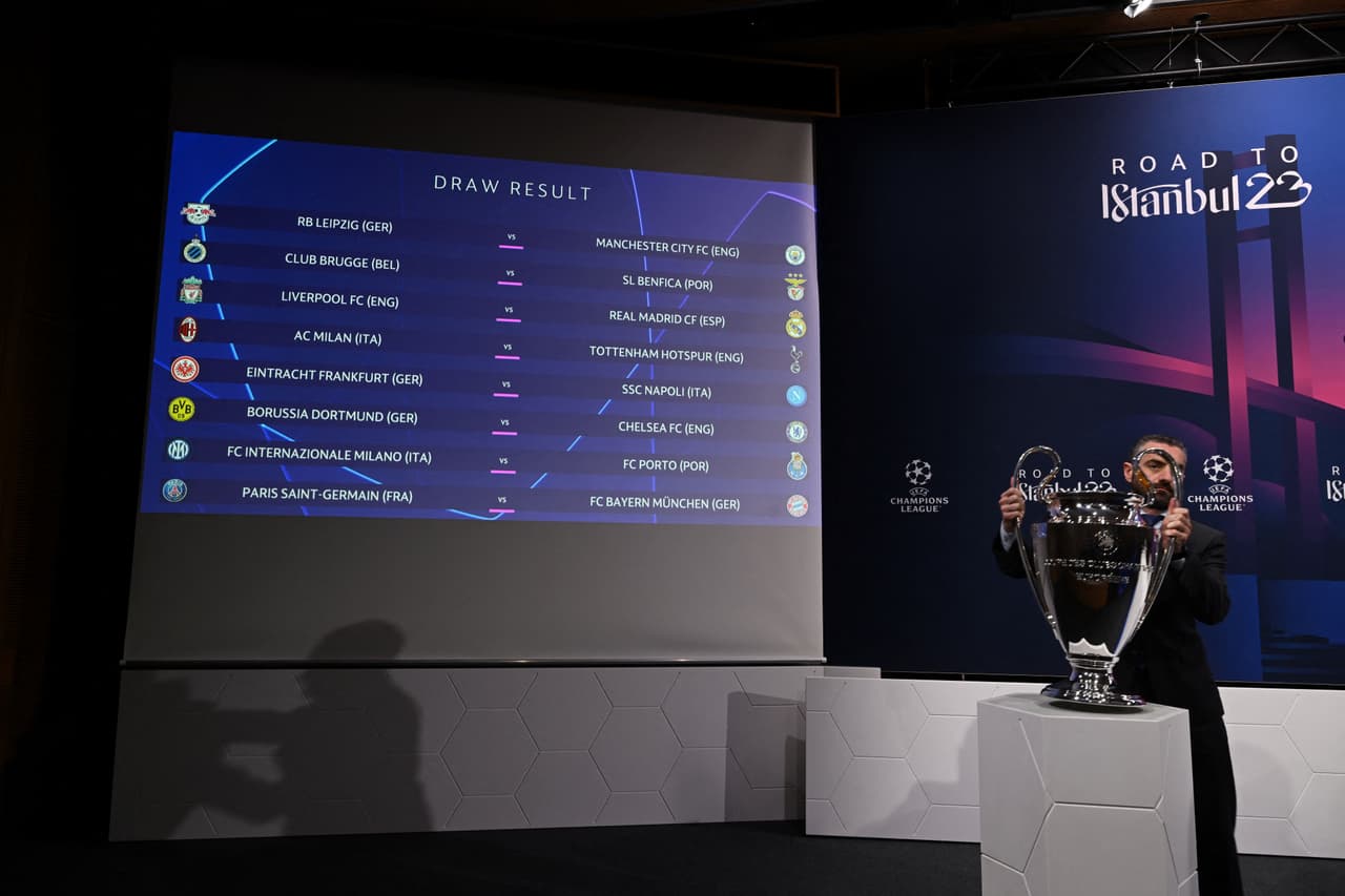 Horarios y fechas de Octavos de Final de la Champions 2022-23
